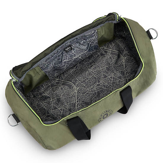 Bolsa Duffle Kipling Argus Medium Verde Oliva | MX 1429NW